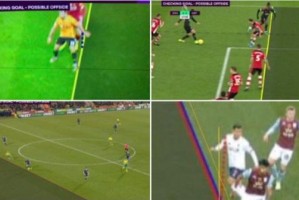  英超首次引入虚拟越位技术  